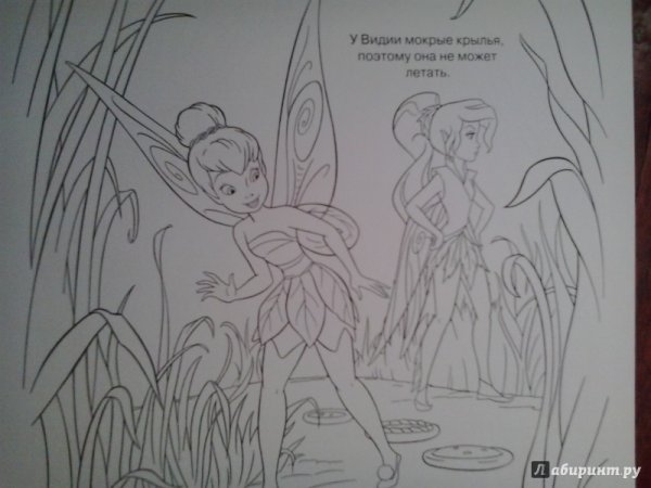 Книга с наклейками и раскрасками с феями