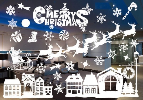 Наклейки на Кона новогодние