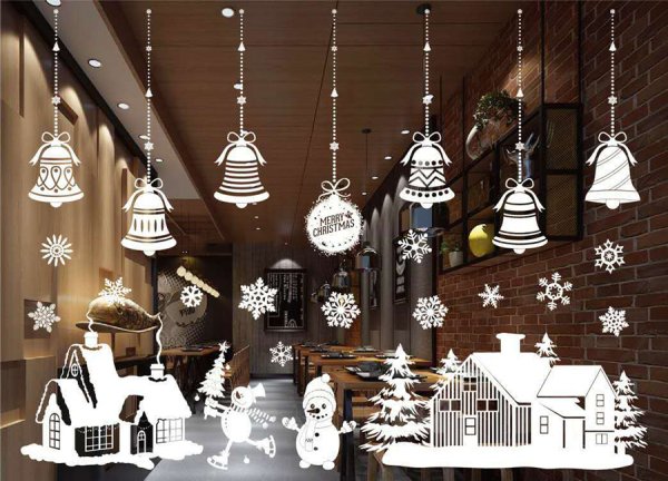 Новогодний декор витрин