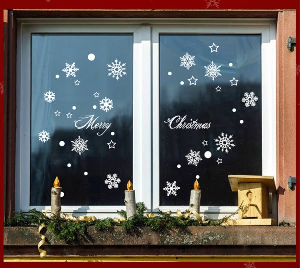 Новогодний декор окон