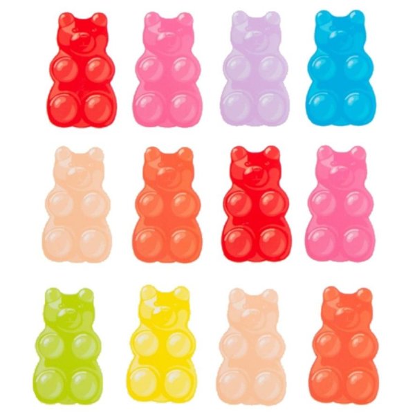 Мармеладный мишка стикер