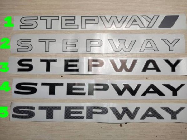 Наклейка степвей на дверь Рено