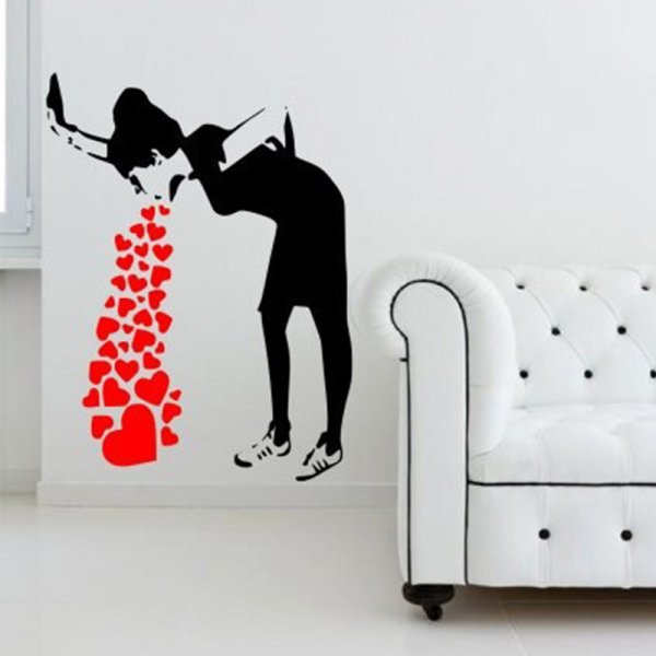 Граффити наклейки на стену