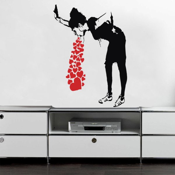 Интерьерные наклейки граффити