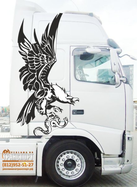 Наклейки на кабину КАМАЗ 5490