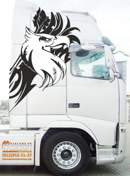 Наклейки на кабину МАЗ 5440