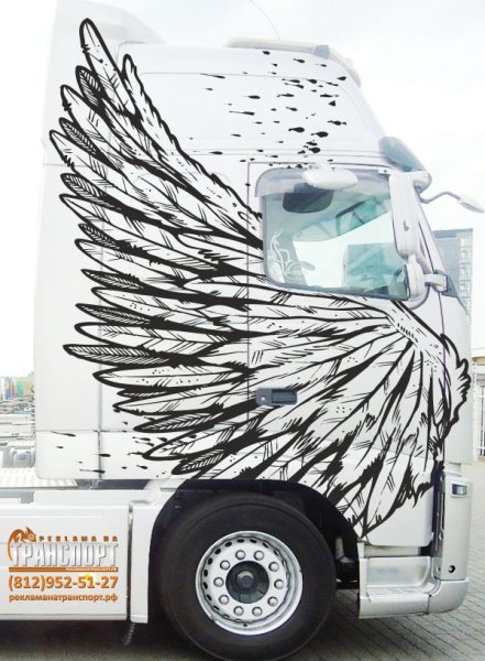 Наклейки на КАМАЗ кабину