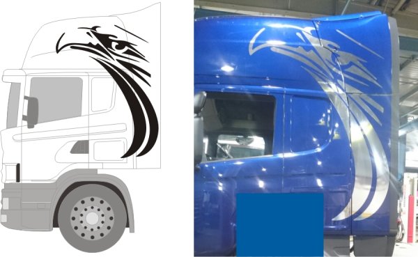 Наклейки на КАМАЗ евро 2 турбо