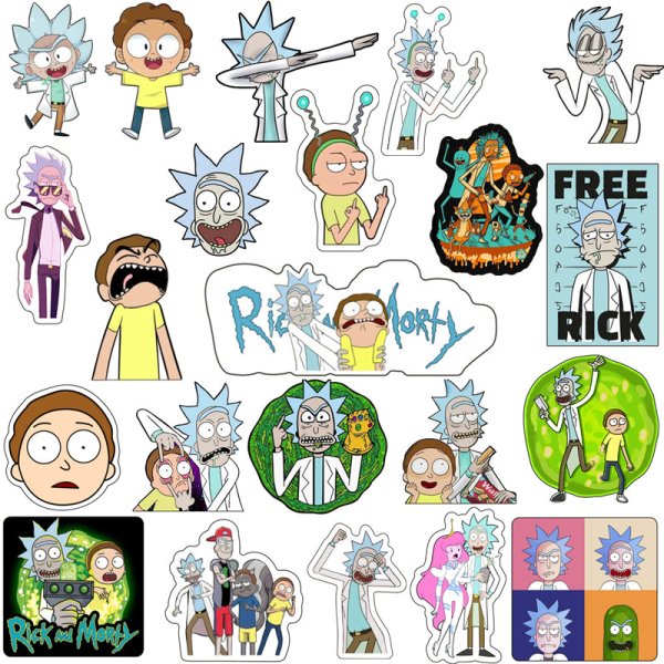 Значки на рюкзак Рик и Морти