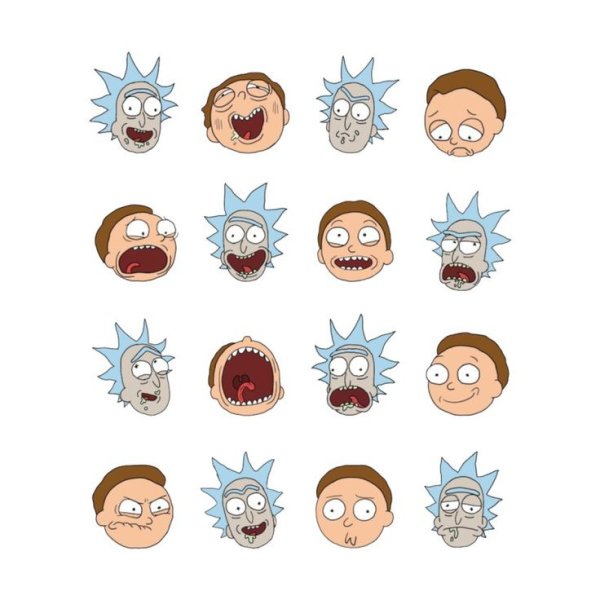 Стикеры Рик и Морти для печати