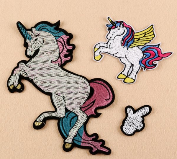 Термонаклейки на одежду Единорог
