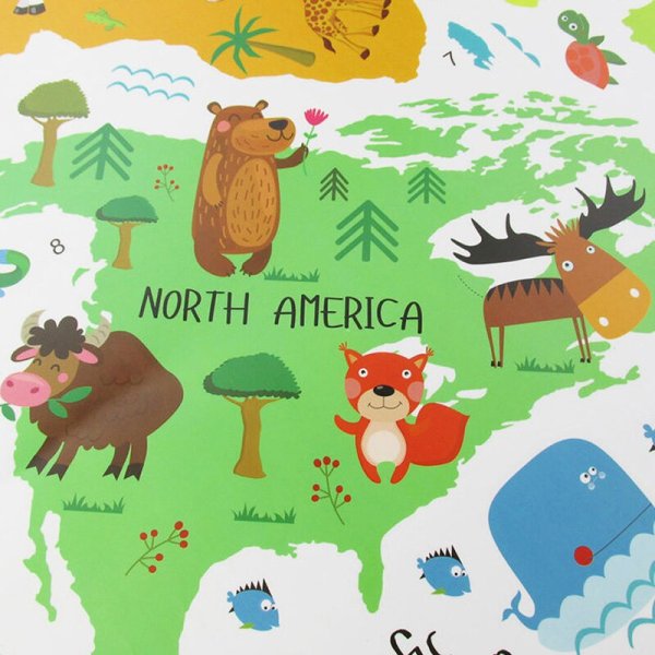 Карта настенная для детей