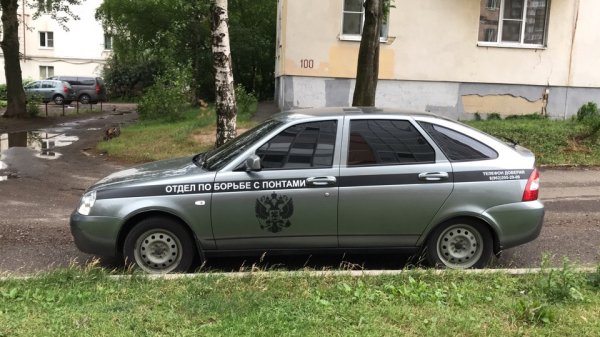 Наклейки на бок авто отдел по борьбе