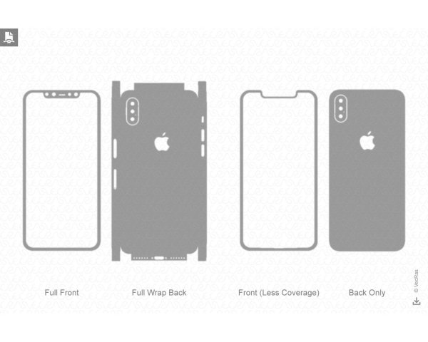 Шаблон на айфон х