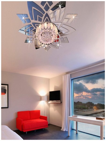 Зеркальный натяжной потолок