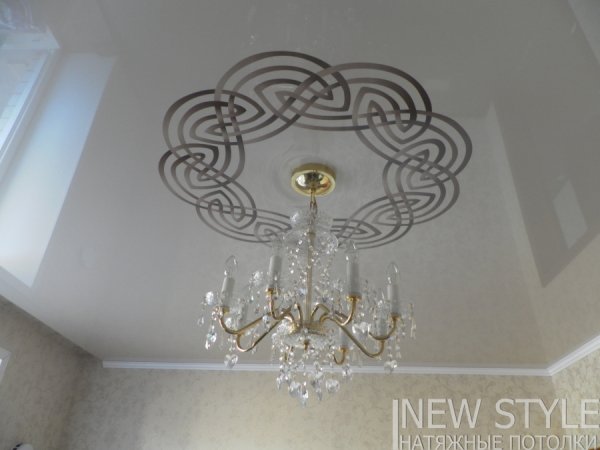 Узоры на потолок под люстру