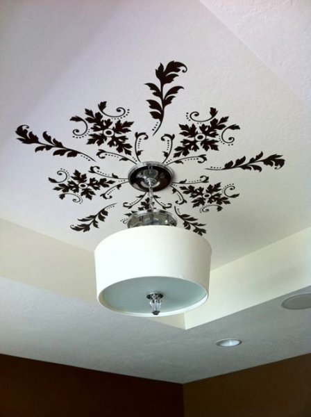 Трафареты для декора потолка