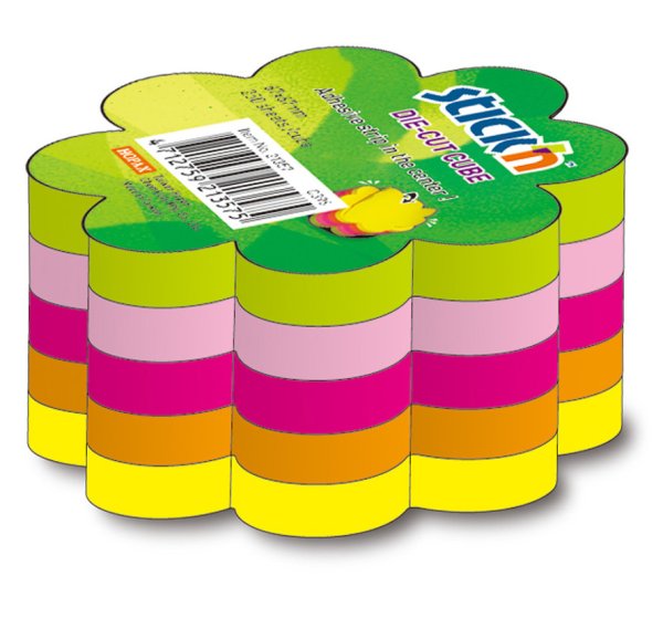 Блок самоклеящийся 67х67мм "Stick`n" 250л. Неон 5цв. /18/