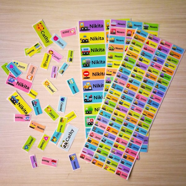 Стикеры для канцелярии именные