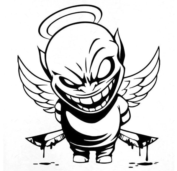 Наклейка демон на авто