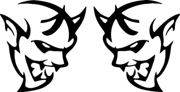 Трафарет дьявол