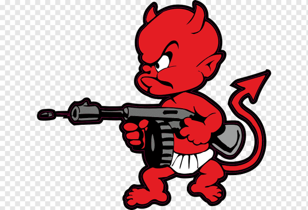 Наклейка дьявол