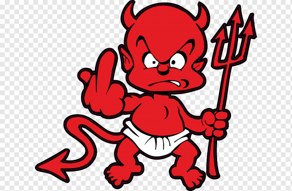 Наклейка дьявол