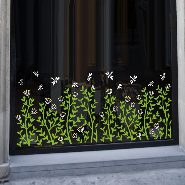 Плёнка на окна декоративная