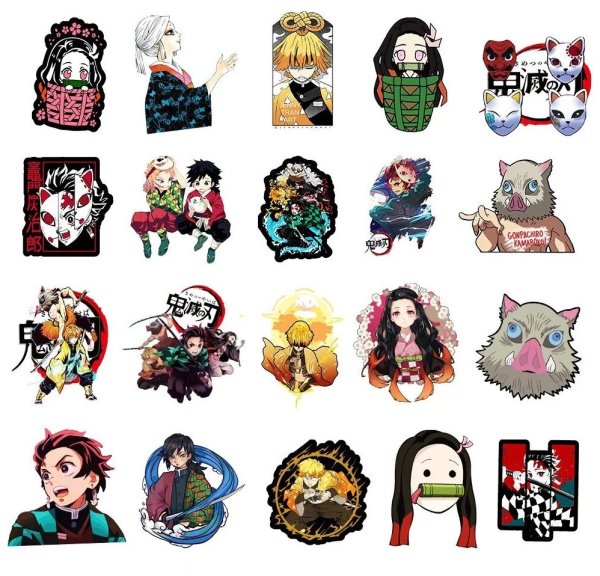 Demon Slayer наклейки