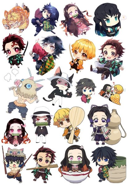 Аниме клинок рассекающий демонов чиб