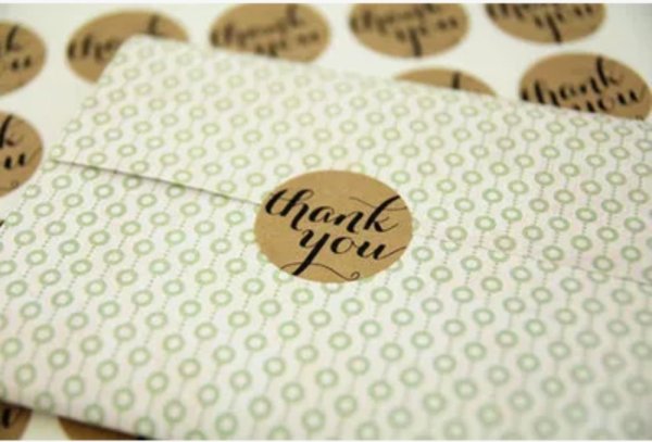 Крафтовые наклейки