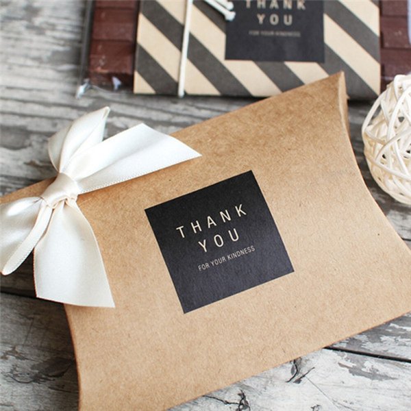 Крафтовые наклейки