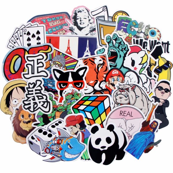 Наклейки большие