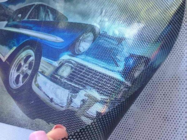 Перфорированная пленка на стекло авто