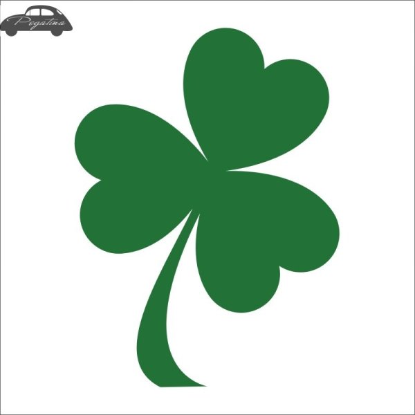 Наклейка Клевер четырехлистный