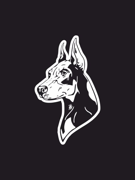 Стикеры Доберман