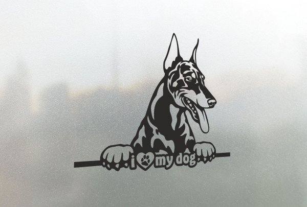 Стикеры Доберман