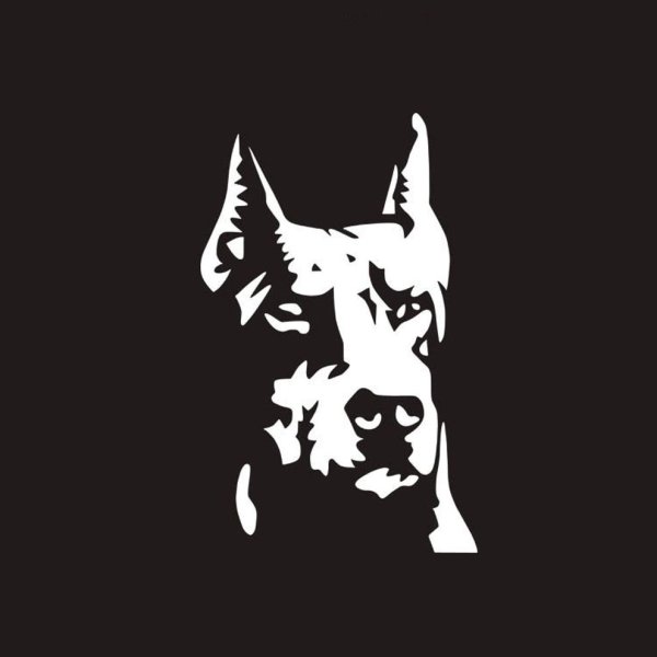 Трафарет добермана