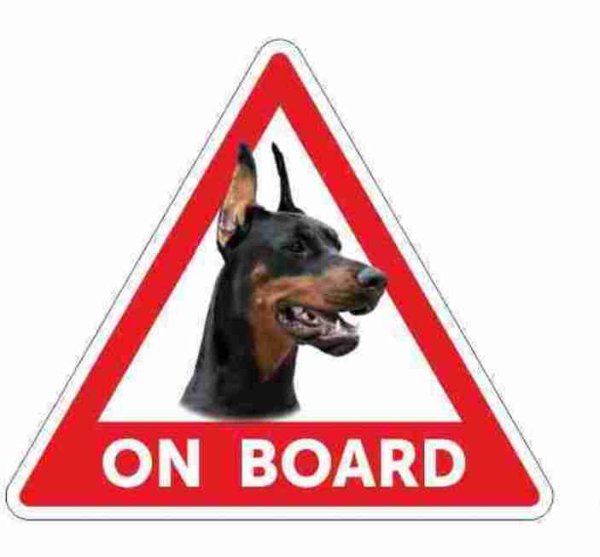 Наклейка на машину собака