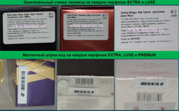 Этикетка для туалетной воды