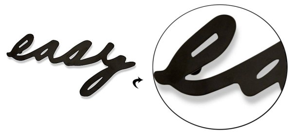 Надпись декоративная настенная черная