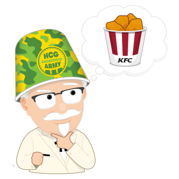 Сандерс мультяшный КФС