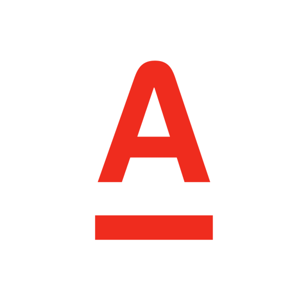 Альфа банк логотип без фона