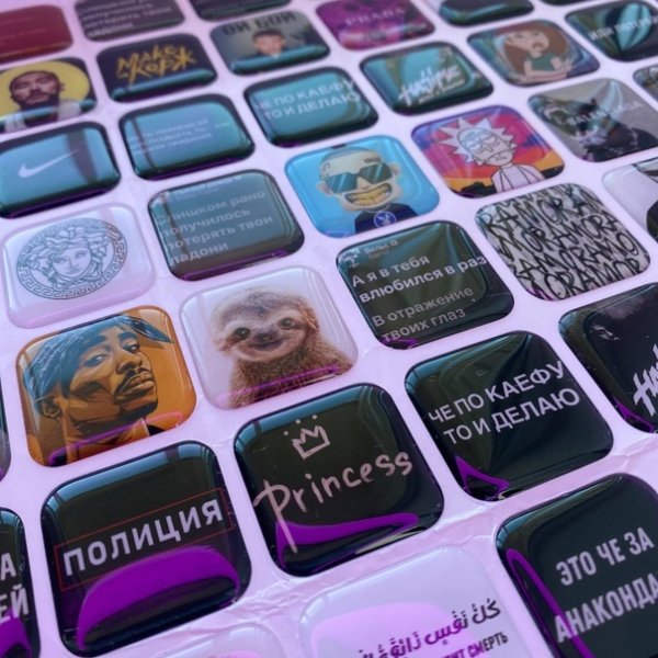 Объемные наклейки на телефон