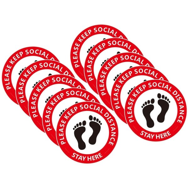 Наклейки указатели на пол