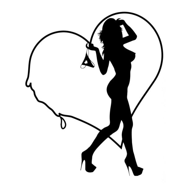 Стикеры, как обнажается женщина