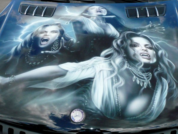 Аэрография на авто для девушек