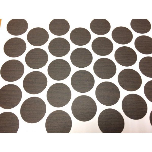 Заглушка самоклейка d-14мм(Оникс серый 25шт/лист)(50)