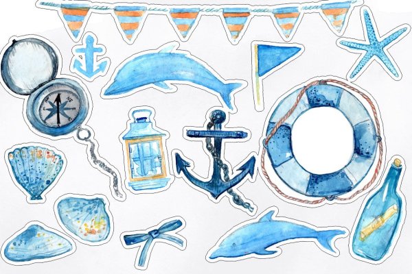 Наклейки "морская тема"