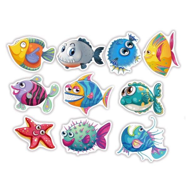 Наклейки морских животных